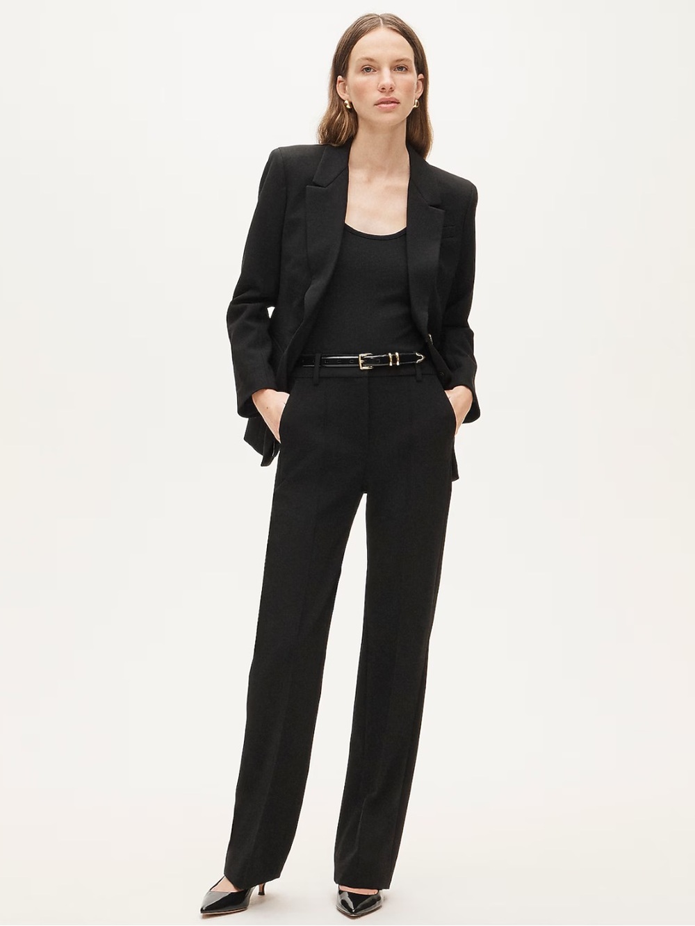 J.Crew Natalia pant in four-season stretch - Black